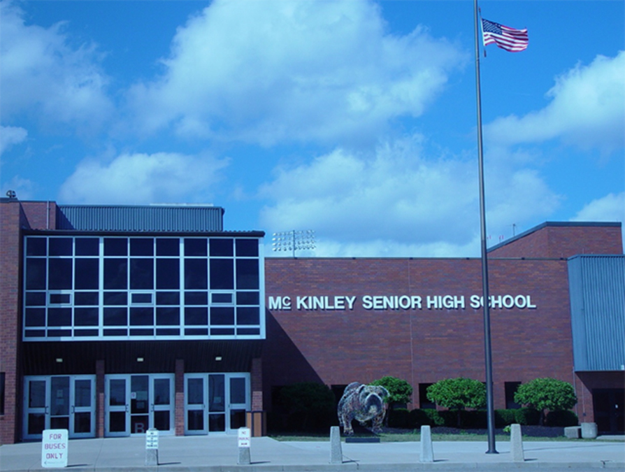 Fight breaks out on the first day of school at McKinley High School in